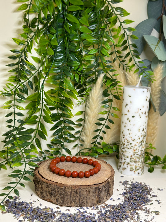 Bracelet Jaspe rouge