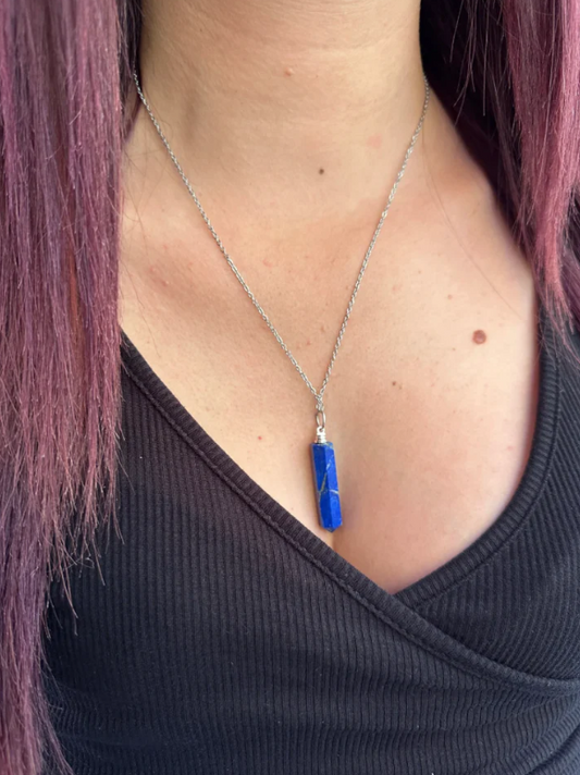 Collier pointe Lapis Lazuli
